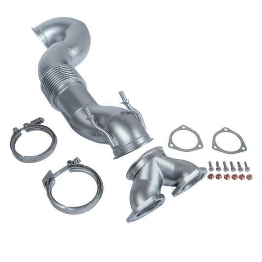 4" - 101,6mm downpipe upper part + Y-piece - Audi RS3, TTRS, RSQ3 - DAZ DNW