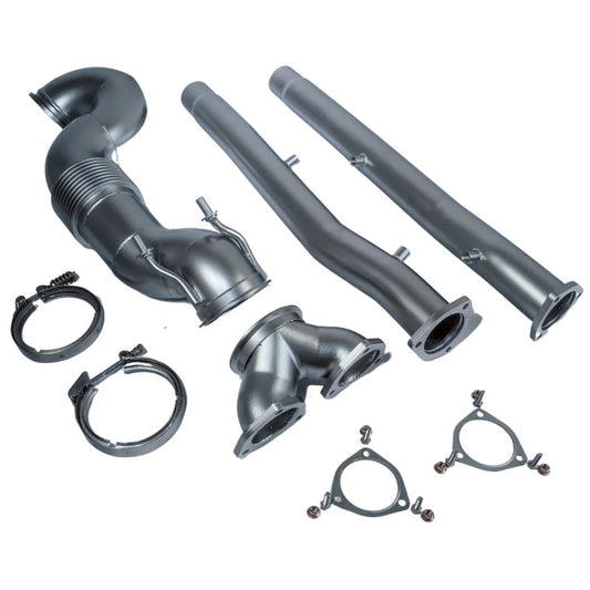 4" 101.6mm Catless RACE downpipe - Audi RS3, TTRS, RSQ3 - OPF models - DNW