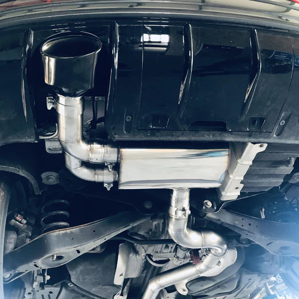 3.5" 89mm exhaust system AUDI RS Q3 8U - CZG 2.5 TFSI - ECE approval TÜV