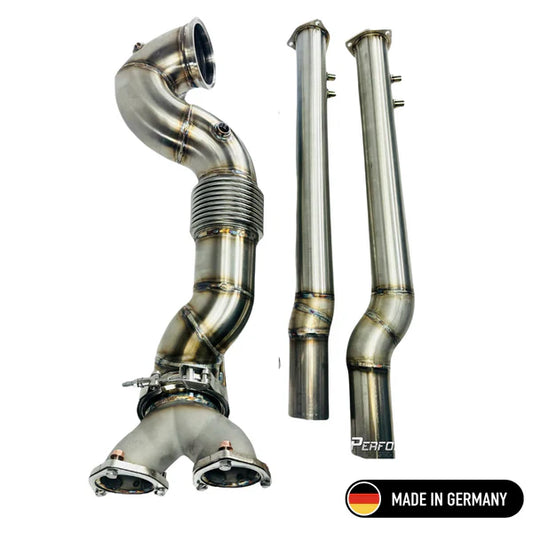 4" 101.6mm RACE downpipe RS3, TT RS, RSQ3 - OPF - DNWA