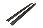 Side skirts Cup mouldings for AUDI A6 C6 S-LINE black high gloss