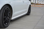 Side skirts Cup mouldings for Audi A6 C7 S-line/ S6 C7 Facelift black high gloss