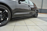 Side skirts Cup mouldings for Audi A6 C7 black high gloss