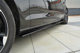 Side skirts Cup mouldings for Audi A6 C7 black high gloss